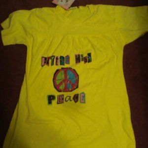 So Nikki - Girls Peace Sign Tunic Top